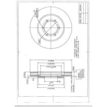 DESELRA BRAKE DISC FRONT (BKD12468)