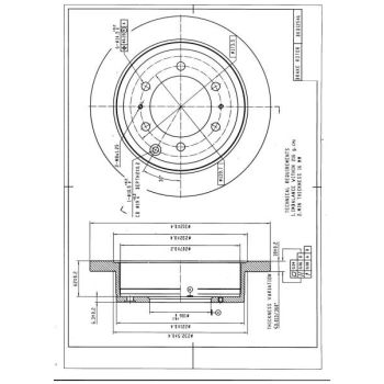 DESELRA BRAKE DISC REAR (BKD12546)