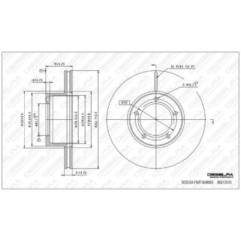 DESELRA BRAKE DISC FRONT (BKD12610)