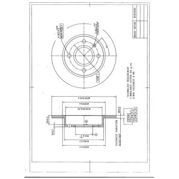DESELRA BRAKE DISC FRONT (BKD12658)