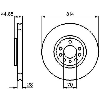 BOSCH BRAKE DISC (098647914)