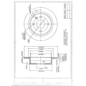 DESELRA BRAKE DISC REAR (BKD12686)