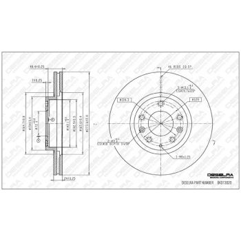DESELRA BRAKE DISC FRONT (BKD13020)