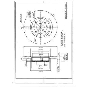 DESELRA BRAKE DISC FRONT (BKD13082)
