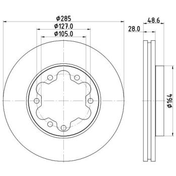 BOSCH BRAKE DISC (0986479R60)