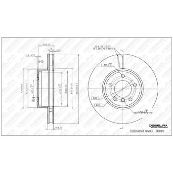 DESELRA BRAKE DISC FRONT (BKD13112)