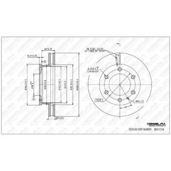 DESELRA BRAKE DISC FRONT (BKD13154)