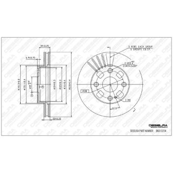 DESELRA BRAKE DISC FRONT (BKD13234)