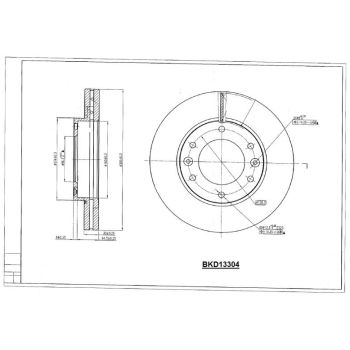 DESELRA BRAKE DISC FRONT (BKD13304)