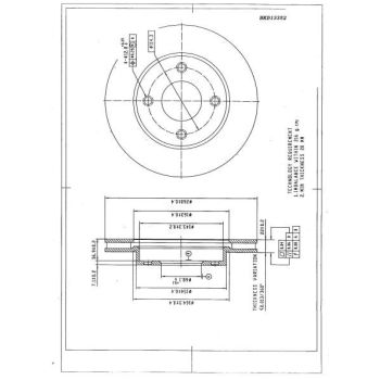 DESELRA BRAKE DISC FRONT (BKD13352)