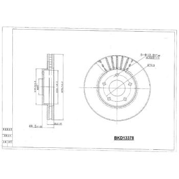 DESELRA BRAKE DISC FRONT (BKD13378)