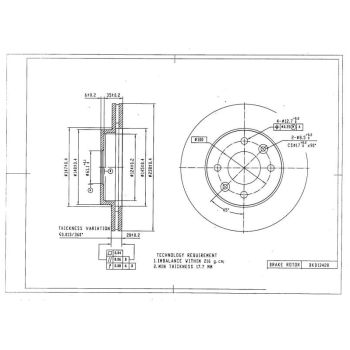 DESELRA BRAKE DISC FRONT (BKD13428)