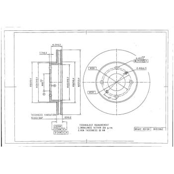 DESELRA BRAKE DISC FRONT (BKD13862)