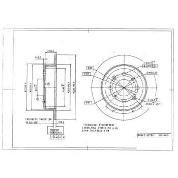 DESELRA BRAKE DISC REAR (BKD13478)