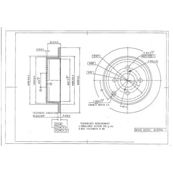DESELRA BRAKE DISC REAR (BKD13964)