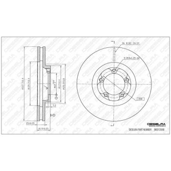 DESELRA BRAKE DISC FRONT (BKD13590)