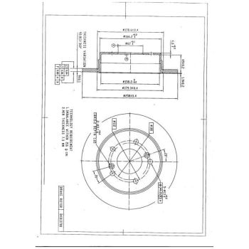 DESELRA BRAKE DISC REAR (BKD13780)