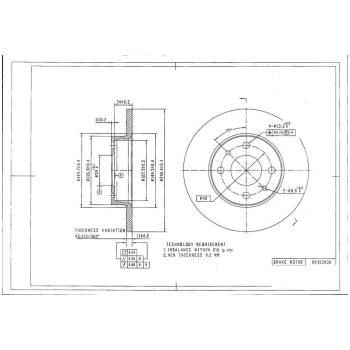 DESELRA BRAKE DISC FRONT (BKD13938)