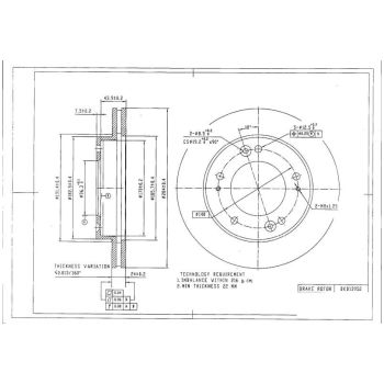 DESELRA BRAKE DISC FRONT (BKD13952)
