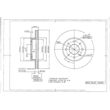 DESELRA BRAKE DISC FRONT (BKD13956)