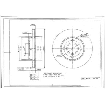 DESELRA BRAKE DISC FRONT (BKD13980)