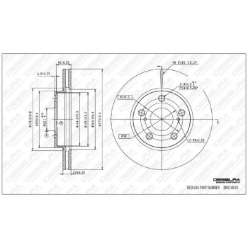 DESELRA BRAKE DISC FRONT (BKD14610)