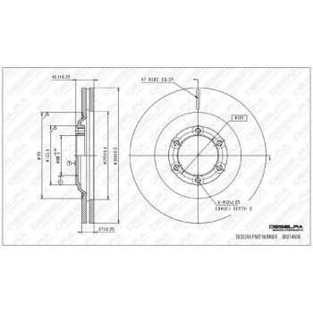 DESELRA BRAKE DISC FRONT (BKD14696)