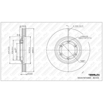 DESELRA BRAKE DISC FRONT (BKD14700)