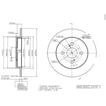 DESELRA BRAKE DISC REAR (BKD14746)