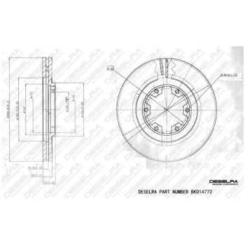 DESELRA BRAKE DISC FRONT (BKD14772)