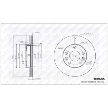 DESELRA BRAKE DISC FRONT (BKD14936)