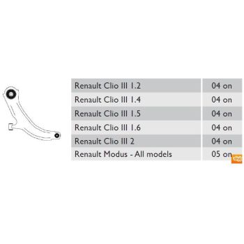 MOVO CONTROL ARM LOWER (BJSH422R)