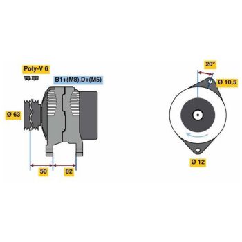 BOSCH ALTERNATOR (F042205024)