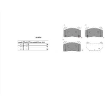 DESELRA Brake Pad Set Front (BD10795)