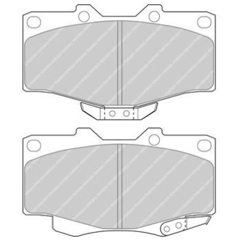 DESELRA Brake Pad Set Front (BDMX1682)