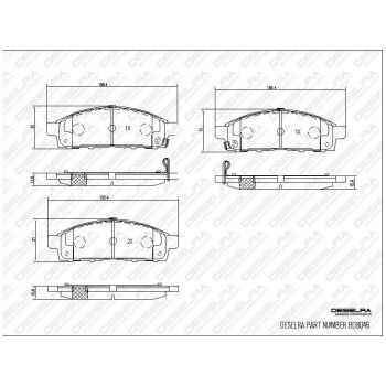 DESELRA Brake Pad Set Front (BD8046)