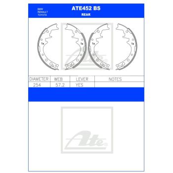 ATE Brake Shoe Set (ATE452BS)