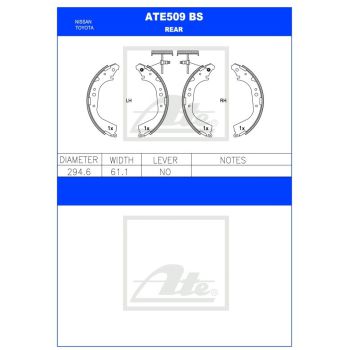 ATE Brake Shoe Set (ATE509BS)