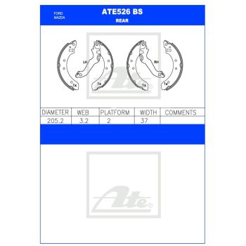 ATE Brake Shoe Set (ATE526BS)