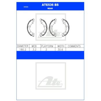 ATE Brake Shoe Set (ATE536BS)
