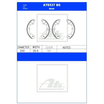 ATE Brake Shoe Set (ATE537BS)