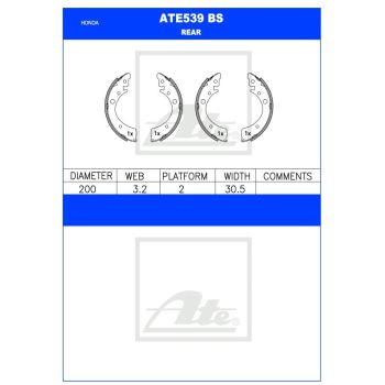 ATE Brake Shoe Set (ATE539BS)