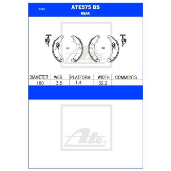 ATE Brake Shoe Set (ATE575BS)