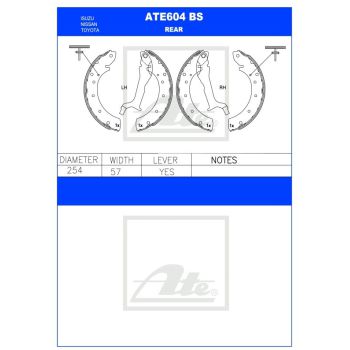 ATE Brake Shoe Set (ATE604BS)