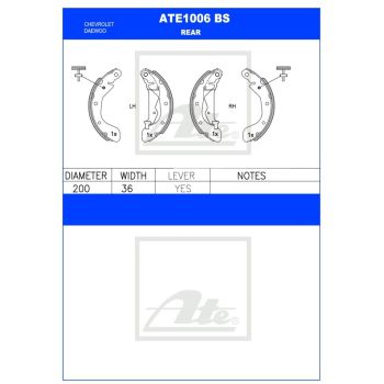 ATE Brake Shoe Set (ATE1006BS)