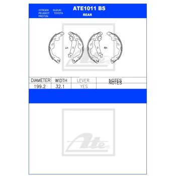 ATE Brake Shoe Set (ATE1011BS)