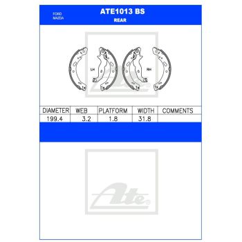 ATE Brake Shoe Set (ATE1013BS)
