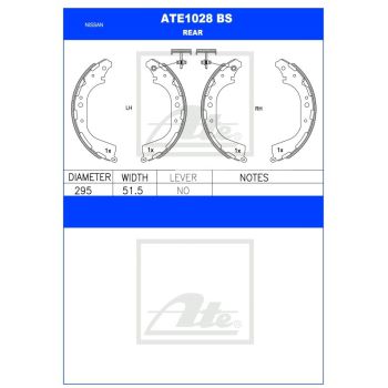 ATE Brake Shoe Set (ATE1028BS)