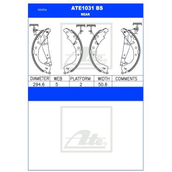 ATE Brake Shoe Set (ATE1031BS)