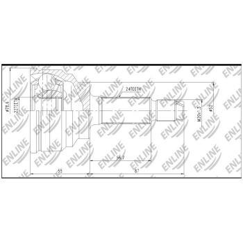 ENLINE CV JOINT OUTER (CVMZ1001ZZ)